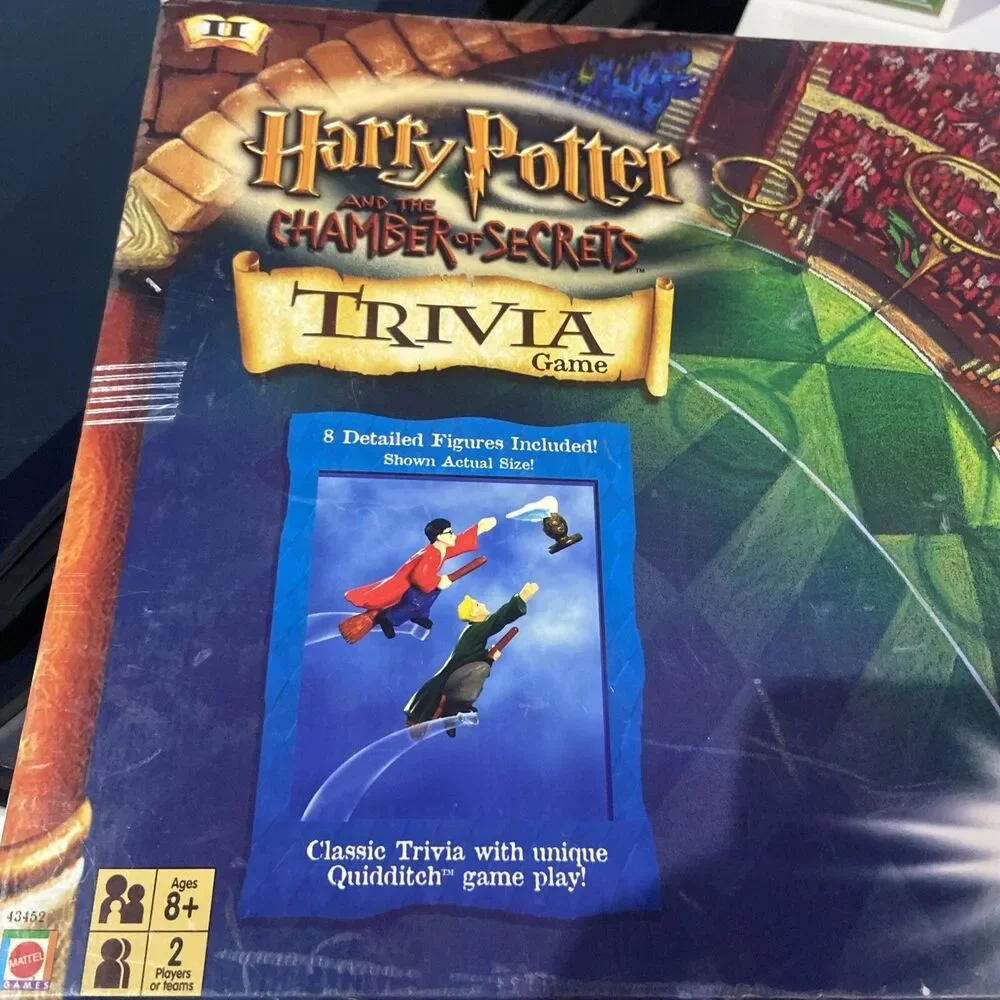 2002 mattel Harry Potter and the Chamber of Secrets Trivia Game complete